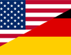 Flagge Deutschland + USA