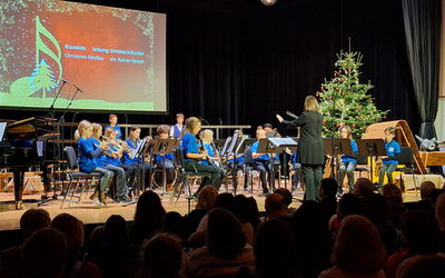 BrassKids beim Weihnachtskonzert der städtischen Musikschule Laupheim, 2023