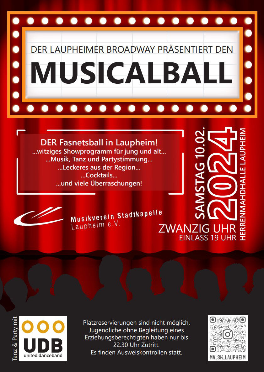 Plakat Musikerball 2024