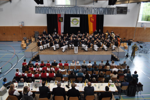 Die Stadtkapelle Laupheim beim Wertungsspiel in Hohentengen 2018